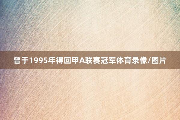 曾于1995年得回甲A联赛冠军体育录像/图片