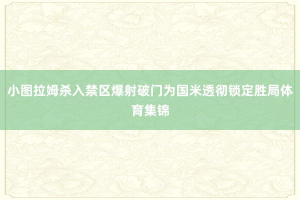 小图拉姆杀入禁区爆射破门为国米透彻锁定胜局体育集锦