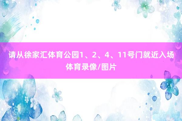 请从徐家汇体育公园1、2、4、11号门就近入场体育录像/图片