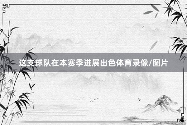 这支球队在本赛季进展出色体育录像/图片