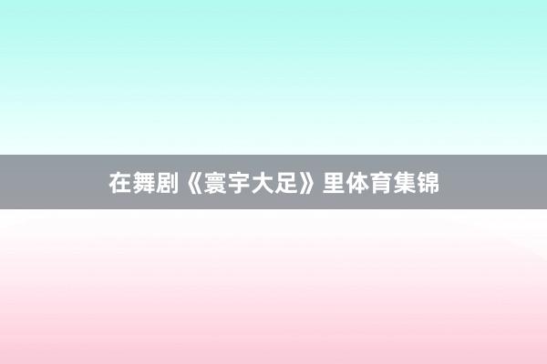 在舞剧《寰宇大足》里体育集锦