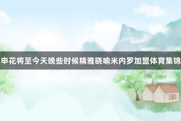 申花将至今天晚些时候精雅晓喻米内罗加盟体育集锦