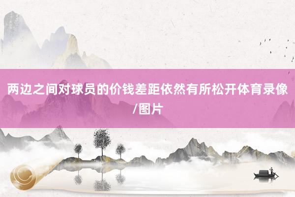 两边之间对球员的价钱差距依然有所松开体育录像/图片