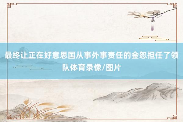 最终让正在好意思国从事外事责任的金恕担任了领队体育录像/图片