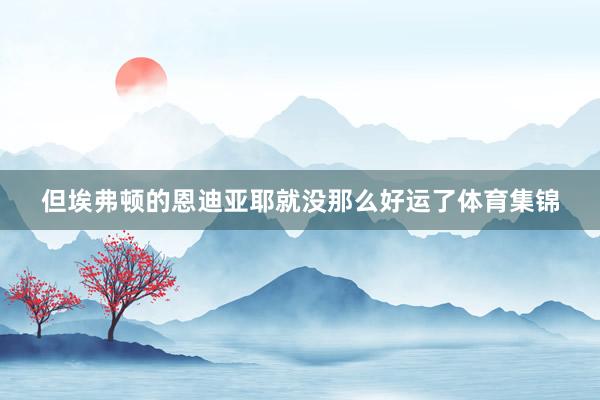 但埃弗顿的恩迪亚耶就没那么好运了体育集锦