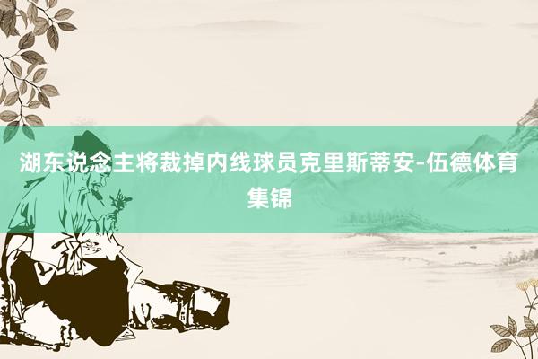 湖东说念主将裁掉内线球员克里斯蒂安-伍德体育集锦