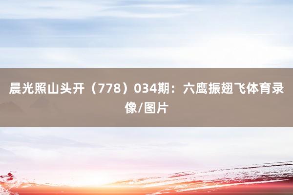 晨光照山头开（778）　　034期：六鹰振翅飞体育录像/图片