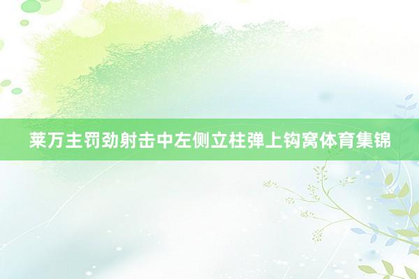 莱万主罚劲射击中左侧立柱弹上钩窝体育集锦