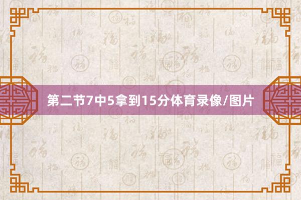 第二节7中5拿到15分体育录像/图片