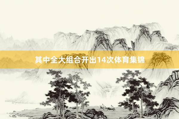 其中全大组合开出14次体育集锦
