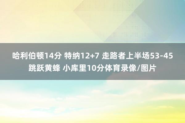 哈利伯顿14分 特纳12+7 走路者上半场53-45跳跃黄蜂 小库里10分体育录像/图片