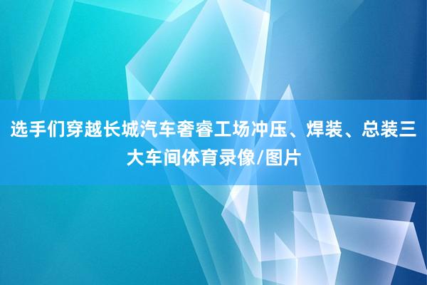 选手们穿越长城汽车奢睿工场冲压、焊装、总装三大车间体育录像/图片