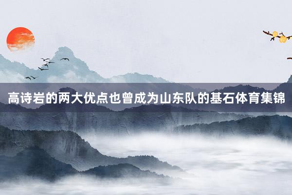 高诗岩的两大优点也曾成为山东队的基石体育集锦