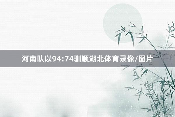 河南队以94:74驯顺湖北体育录像/图片