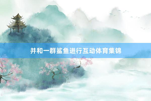 并和一群鲨鱼进行互动体育集锦