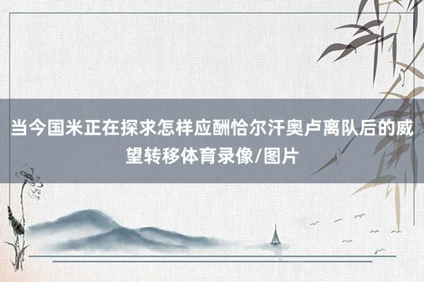 当今国米正在探求怎样应酬恰尔汗奥卢离队后的威望转移体育录像/图片