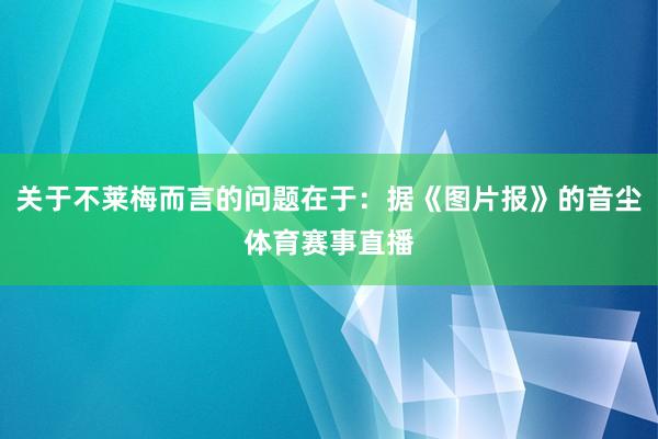 关于不莱梅而言的问题在于：据《图片报》的音尘体育赛事直播