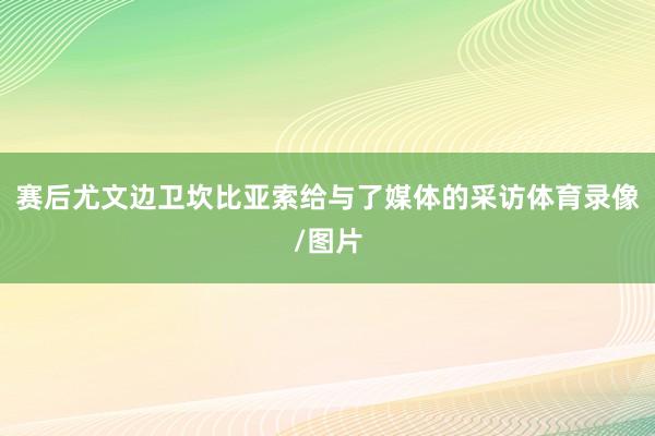 赛后尤文边卫坎比亚索给与了媒体的采访体育录像/图片