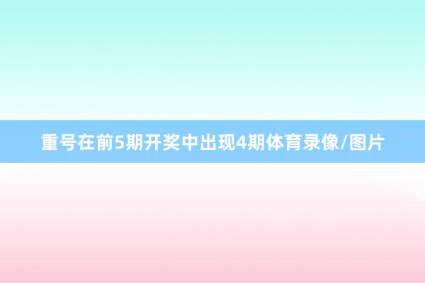 重号在前5期开奖中出现4期体育录像/图片