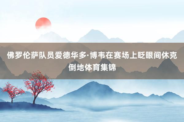 佛罗伦萨队员爱德华多·博韦在赛场上眨眼间休克倒地体育集锦