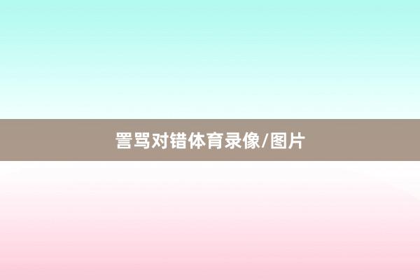 詈骂对错体育录像/图片