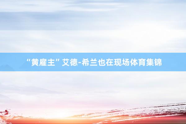 “黄雇主”艾德-希兰也在现场体育集锦