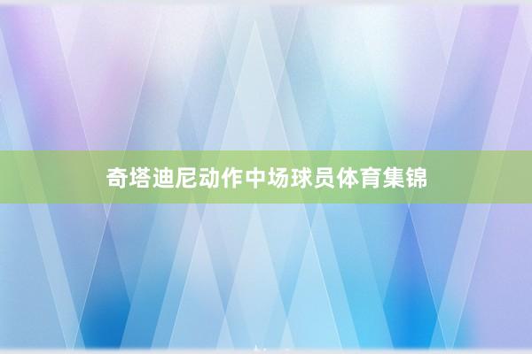 奇塔迪尼动作中场球员体育集锦