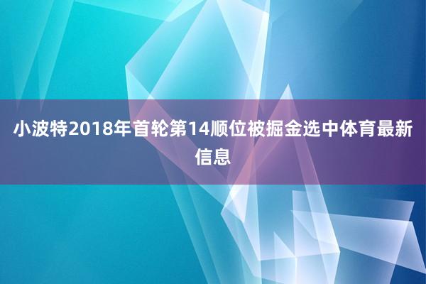 小波特2018年首轮第14顺位被掘金选中体育最新信息