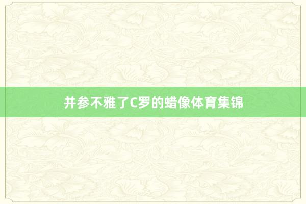 并参不雅了C罗的蜡像体育集锦