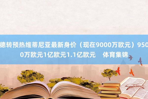 德转预热维蒂尼亚最新身价（现在9000万欧元）9500万欧元1亿欧元1.1亿欧元    体育集锦
