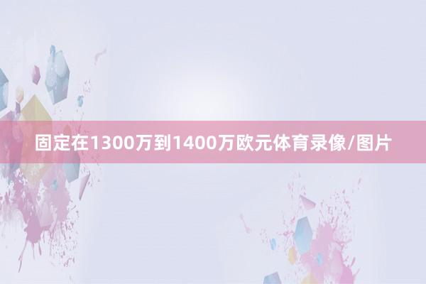 固定在1300万到1400万欧元体育录像/图片