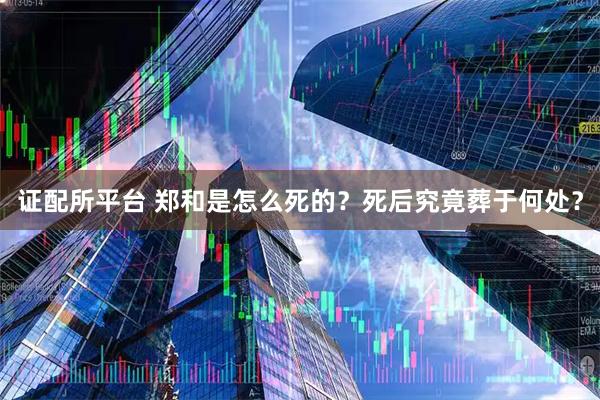 证配所平台 郑和是怎么死的？死后究竟葬于何处？